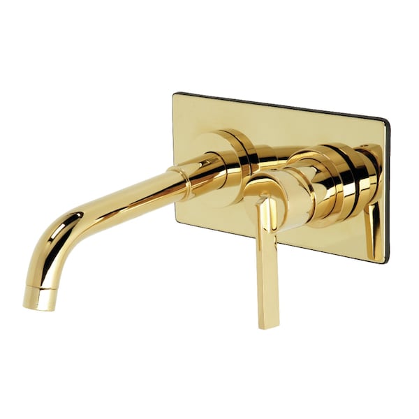 KS8112CTL Single-Handle Wall Mount Bathroom Faucet, Polished Brass